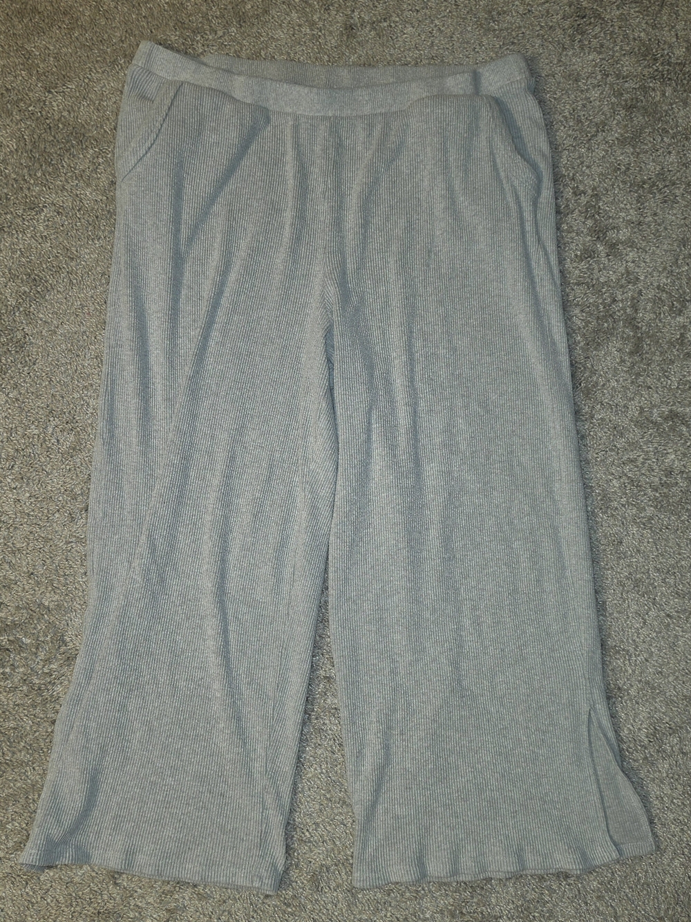 torrid Light Gray Wide-Leg Knit Pants